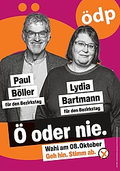Lydia Bartmann und Paul Böller für den Bezirkstag